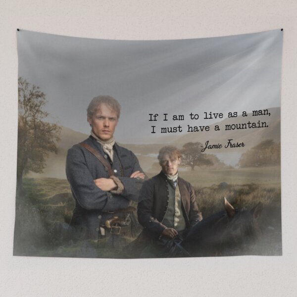 Item preview, Outlander Jamie Fraser quote designed and sold by Sassenach616.