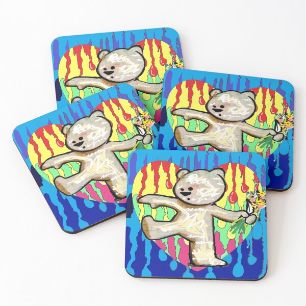 Item preview, Heart Love Drip Dancing Bear designed and sold by LowEndGraphics.