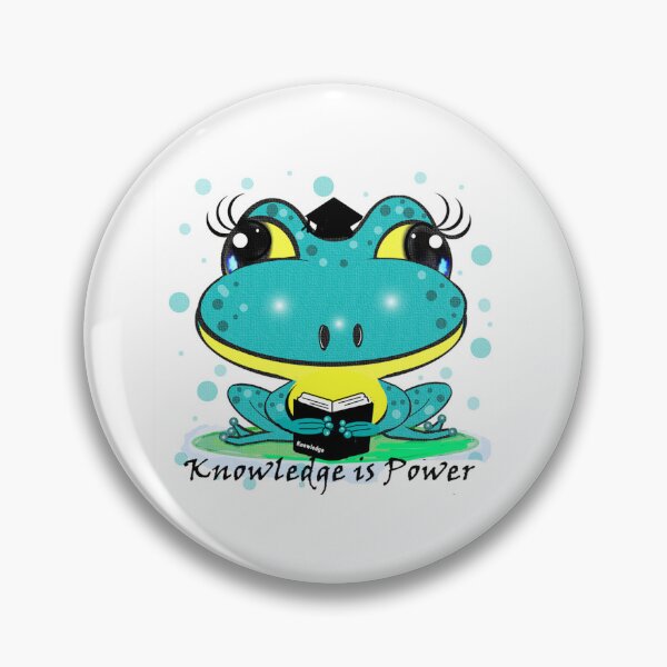 Item preview, Clever Frog - Knowledge is Power  designed and sold by Shirley cute art .