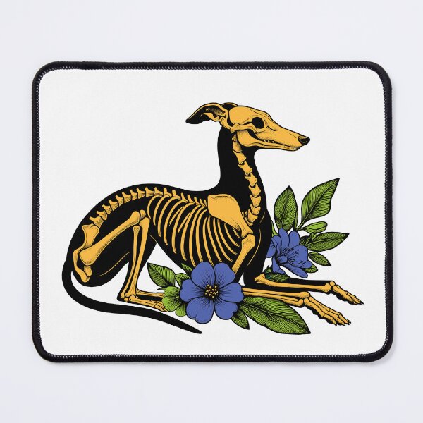 Item preview, Floral Greyhound Skeleton designed and sold by AlmazPng.