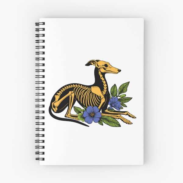 Item preview, Floral Greyhound Skeleton designed and sold by AlmazPng.