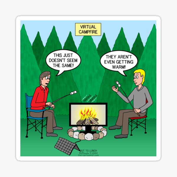 Item preview, Virtual Campfire! designed and sold by Out to Lunch Cartoons and More.