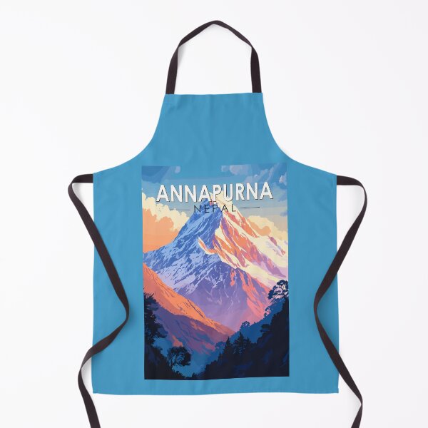 Item preview, Annapurna Nepal Travel Art Vintage designed and sold by KrisSidDesigns.
