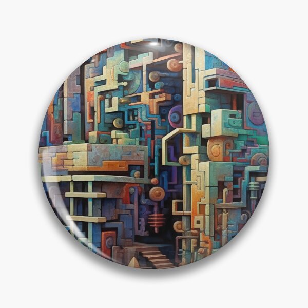 Item preview, Abstract Ancient Mechanical Ruins designed and sold by InsanseCreation.