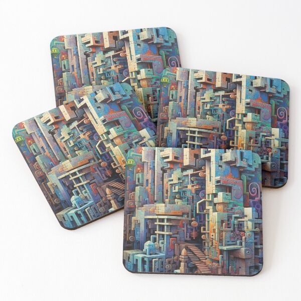 Item preview, Abstract Ancient Mechanical Ruins designed and sold by InsanseCreation.