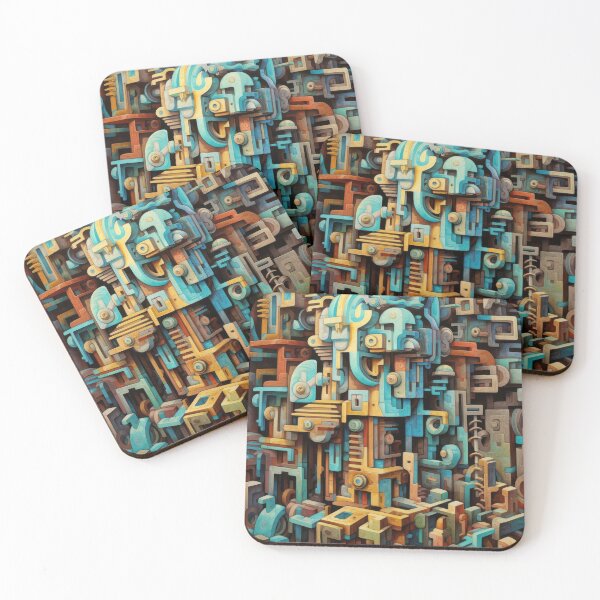Item preview, Abstract Ancient Mechanical Ruins designed and sold by InsanseCreation.