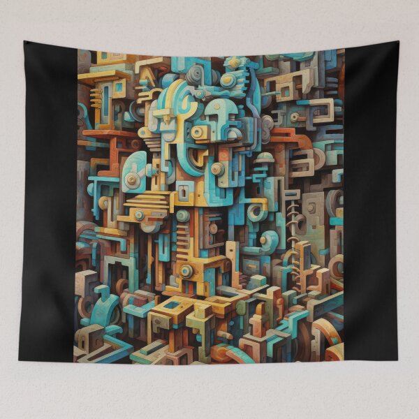 Item preview, Abstract Ancient Mechanical Ruins designed and sold by InsanseCreation.