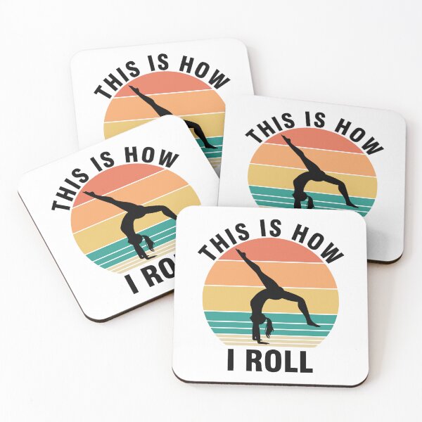 Item preview, This is How i Roll Funny Gymnastique Quote Gymnastique artistique Cool Retro Vintage Gymnastique designed and sold by ivotee.