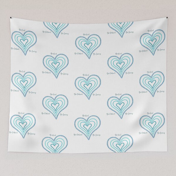 Item preview, Blue Hearts Dot Art designed and sold by Cardiff Creative.