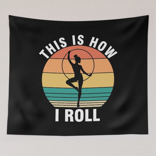 Item preview, This is How i Roll Funny Gymnastique Quote Gymnastique artistique Cool Retro Vintage Gymnastique designed and sold by ivotee.
