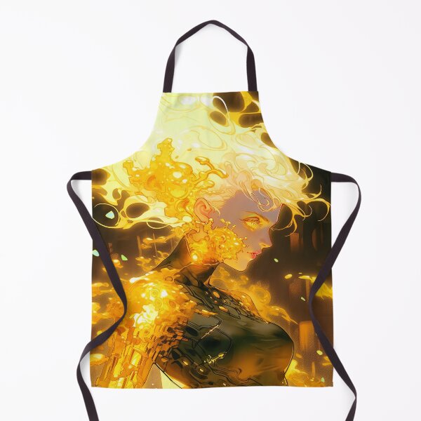 Item preview, Gold Sci-Fi Cyberpunk Anime Girl designed and sold by bubblegoth.