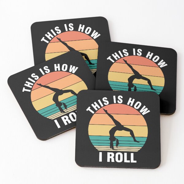 Item preview, This is How i Roll Funny Gymnastique Quote Gymnastique artistique Cool Retro Vintage Gymnastique designed and sold by ivotee.