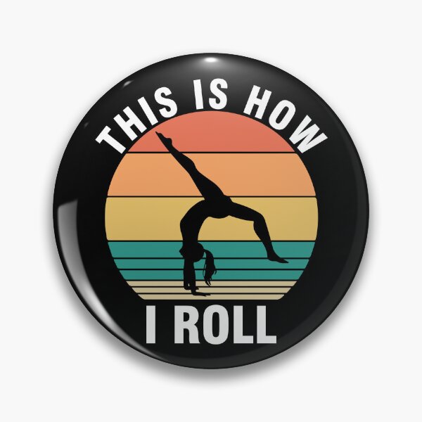 Item preview, This is How i Roll Funny Gymnastique Quote Gymnastique artistique Cool Retro Vintage Gymnastique designed and sold by ivotee.