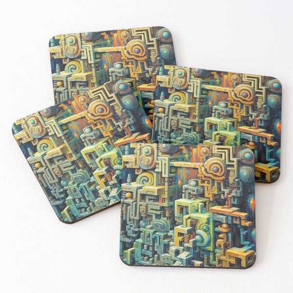 Item preview, Abstract Ancient Mechanical Ruins designed and sold by InsanseCreation.