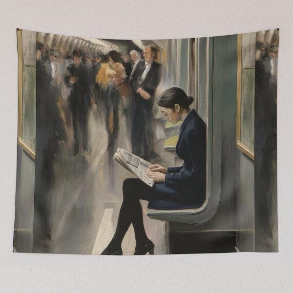 Item preview, Paris Metro Journey - A Traveler's Pause in the Heart of France. By Carraann  designed and sold by CARRAANN.