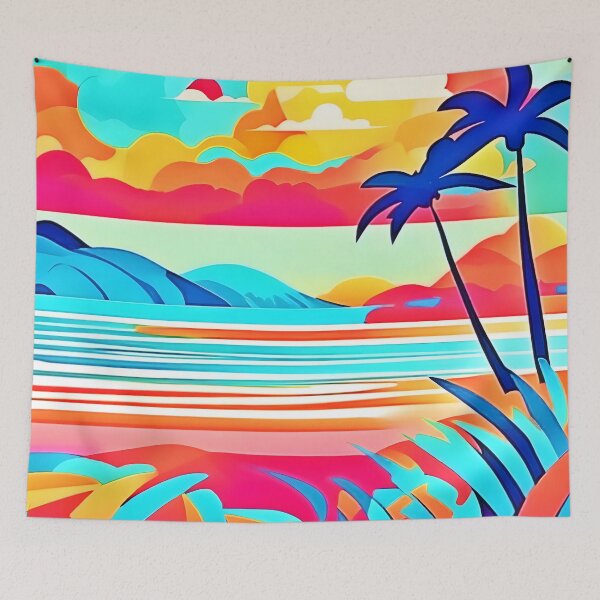 Item preview, Vibrant Nature Cartoon Art designed and sold by Health And Fitness Posts e-Store.