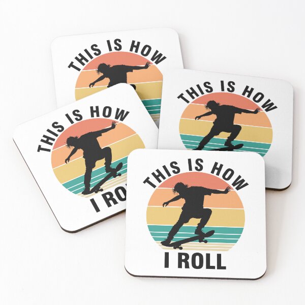 Item preview, This is How i Roll Funny Skateboard Quote Skateboarding Cool Retro Vintage Skateboarder designed and sold by ivotee.