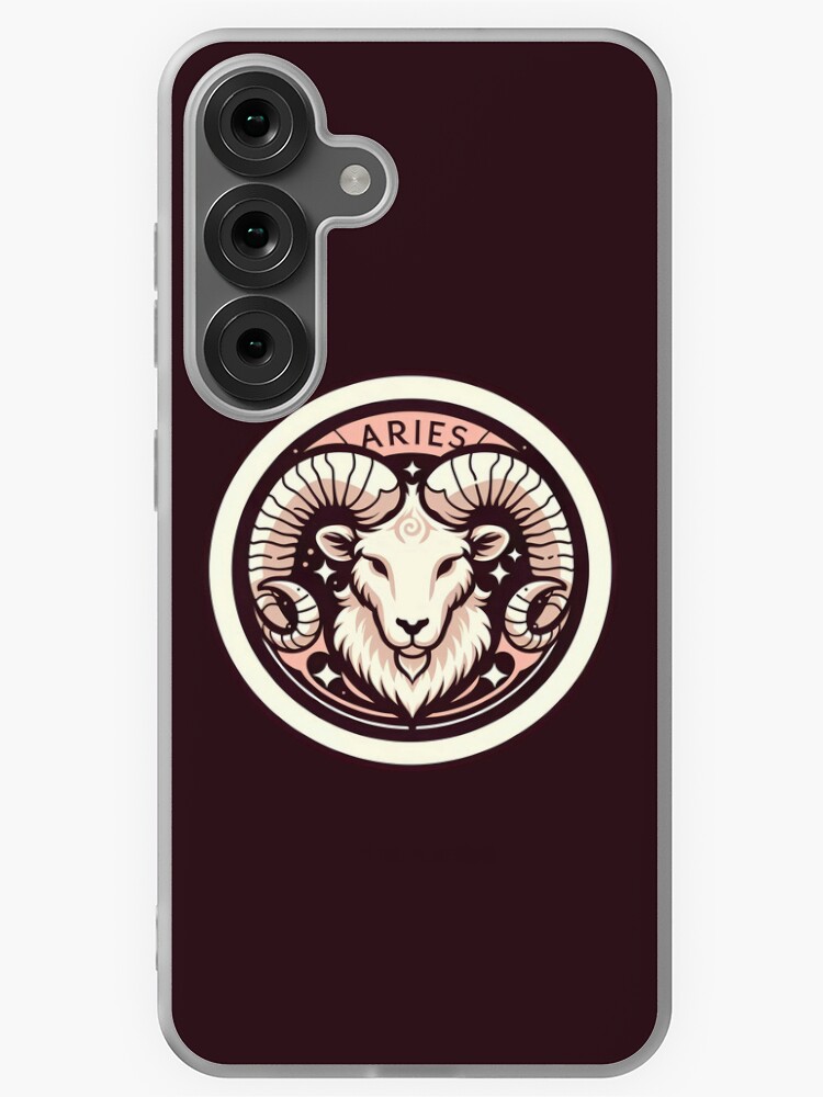 Thumbnail 1 of 4, Samsung Galaxy Phone Case, Aries Phone Case Horoscope astrology signs designed and sold by Phontopia.