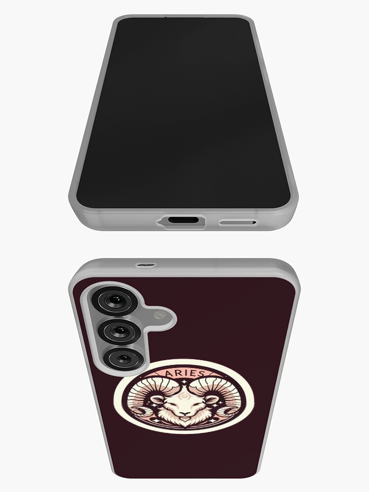 Thumbnail 3 of 4, Samsung Galaxy Phone Case, Aries Phone Case Horoscope astrology signs designed and sold by Phontopia.