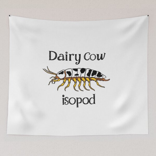Item preview, Moo-tiful Isopod Art: Elevate Your Space with Dairy Cow Designs designed and sold by RabiaDesigns.