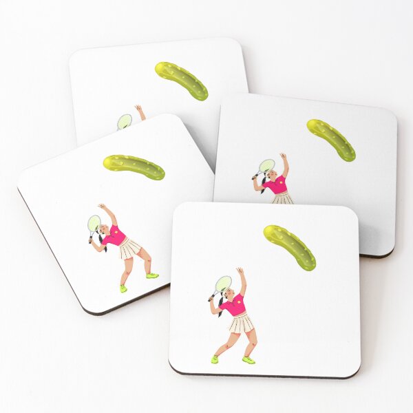 Item preview, Funny Pickleball Player Hitting Giant Pickle Sports  designed and sold by julyperson.