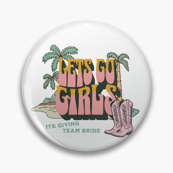 Item preview, Bachelorette Lets go Girls retro cowgirls & palm trees  designed and sold by Nicfearn86.