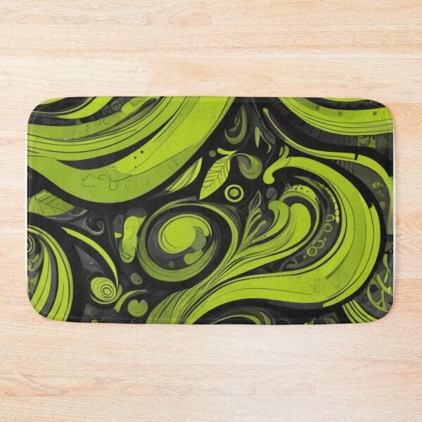 Item preview, Lime Green Abstract Swirl Pattern designed and sold by Rell1970.