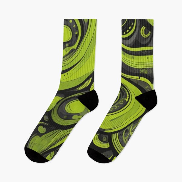Item preview, Lime Green Abstract Swirl Pattern designed and sold by Rell1970.