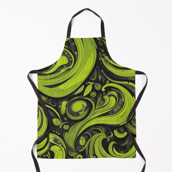 Item preview, Lime Green Abstract Swirl Pattern designed and sold by Rell1970.