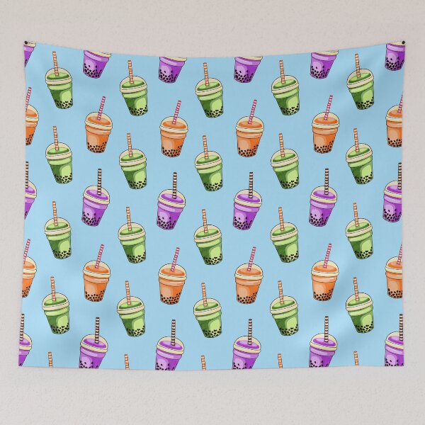 Item preview, Bubble tea in a cup with a straw, Asian tea  designed and sold by Nastasiakhmnk.