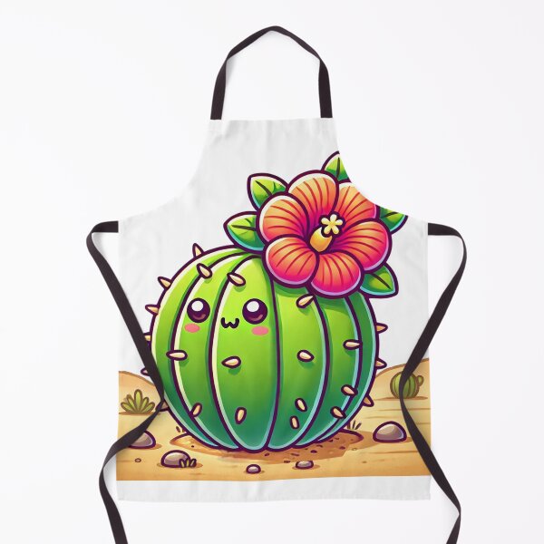 Item preview, Smiling Cartoon Cactus with Vibrant Flower designed and sold by Chokhdi289shop.