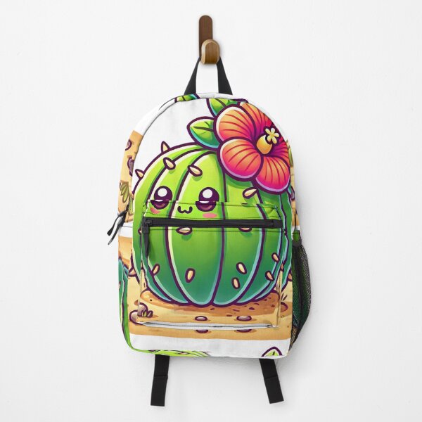 Item preview, Smiling Cartoon Cactus with Vibrant Flower designed and sold by Chokhdi289shop.