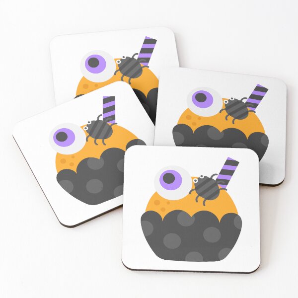 Item preview, Kid hand drawn cute trick or treat candy happy halloween spooky cupcake designed and sold by nuchz.