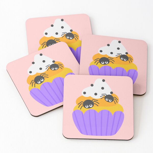 Item preview, Kid hand drawn cute trick or treat candy happy halloween spooky cupcake designed and sold by nuchz.
