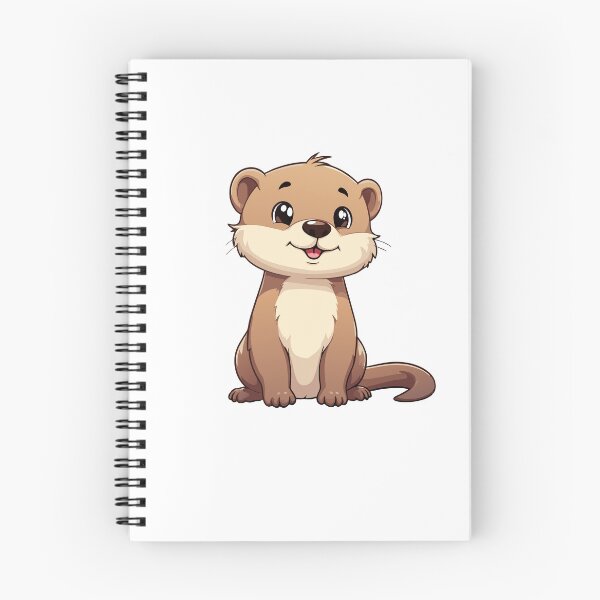 Item preview, Cheerful Otter Cartoon Character, cute Otter designed and sold by funartegy.