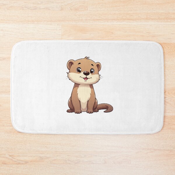 Item preview, Cheerful Otter Cartoon Character, cute Otter designed and sold by funartegy.