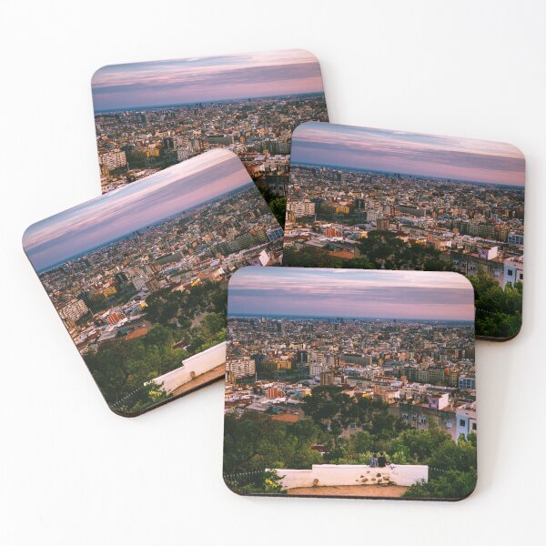 Item preview, Sunset Over Barcelona - Breathtaking View from Bunkers del Carmel designed and sold by World Wondering Travel Photography.