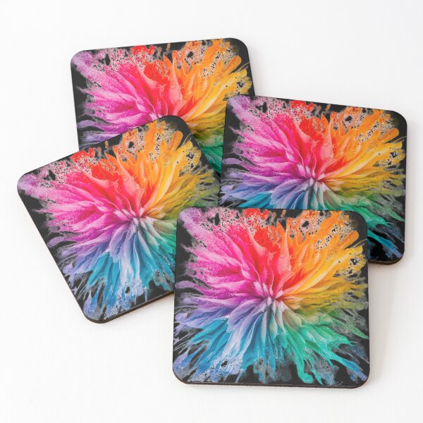 Item preview, Vibrant Rainbow Explosion | Black designed and sold by PinkGoddessLove.