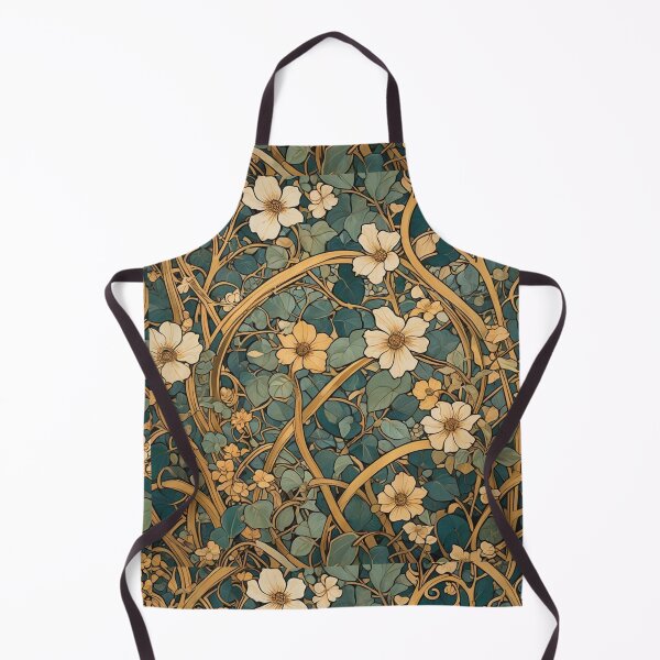 Item preview, Ivory Golden Vine Pattern designed and sold by IvaRenee.