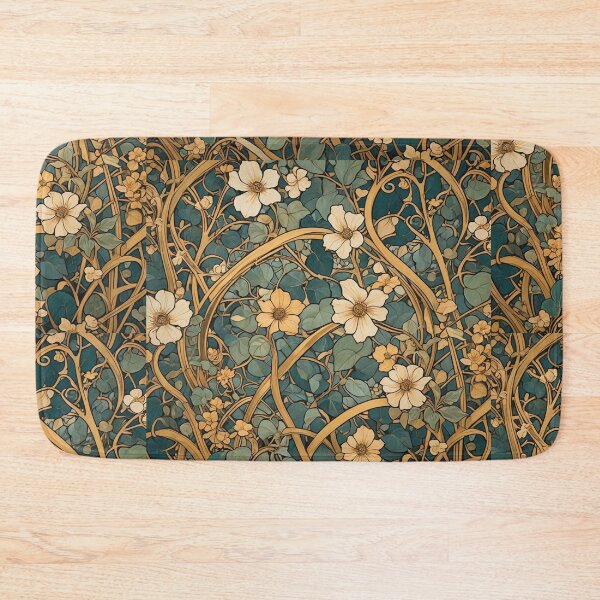 Item preview, Ivory Golden Vine Pattern  designed and sold by IvaRenee.