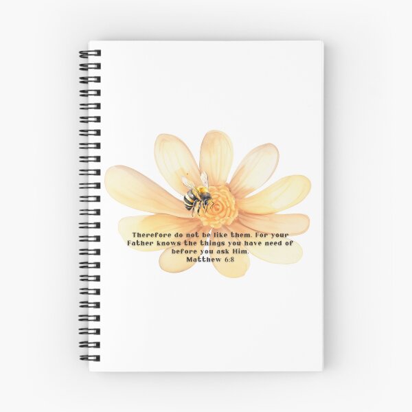 Item preview, Matthew 6:8 - Therefore do not be like them. For your Father knows the things you have need of before you ask Him. designed and sold by FlutterByH.