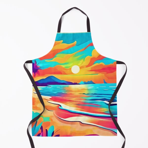 Item preview, Vibrant Beach Sunset Art designed and sold by Health And Fitness Posts e-Store.
