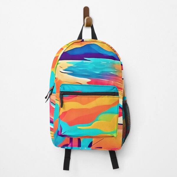 Item preview, Vibrant Beach Sunset Art designed and sold by Health And Fitness Posts e-Store.