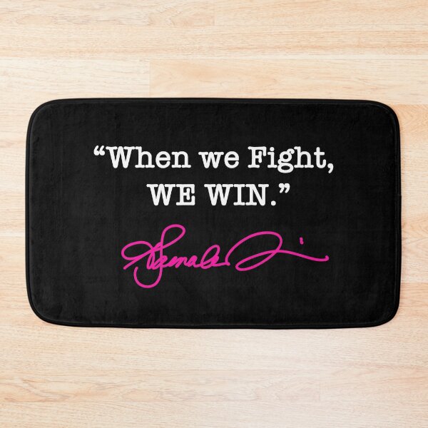 Item preview, When we Fight We win - Kamala Harris (Hot Pink signature) designed and sold by Thelittlelord.