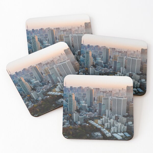 Item preview, Sunset Over Tokyo's Skyline designed and sold by World Wondering Travel Photography.