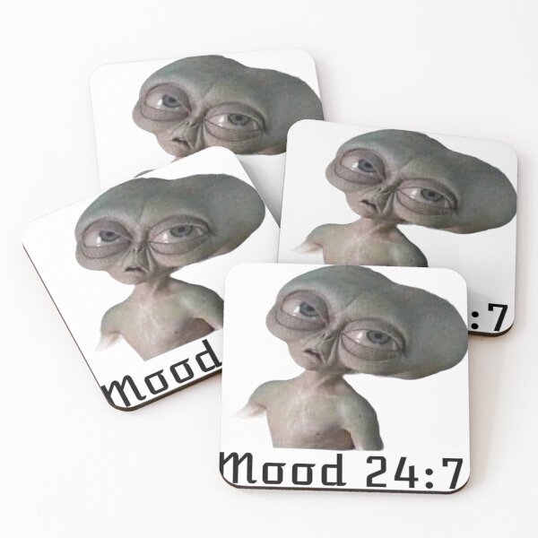 Item preview, Alien mood men in black design  designed and sold by Alicia Perrelli.