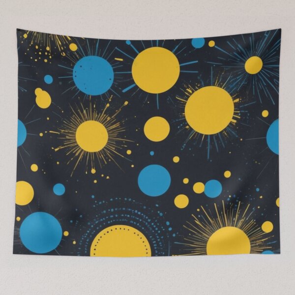 Item preview, Abstract Blue And Yellow Pattern designed and sold by Rell1970.