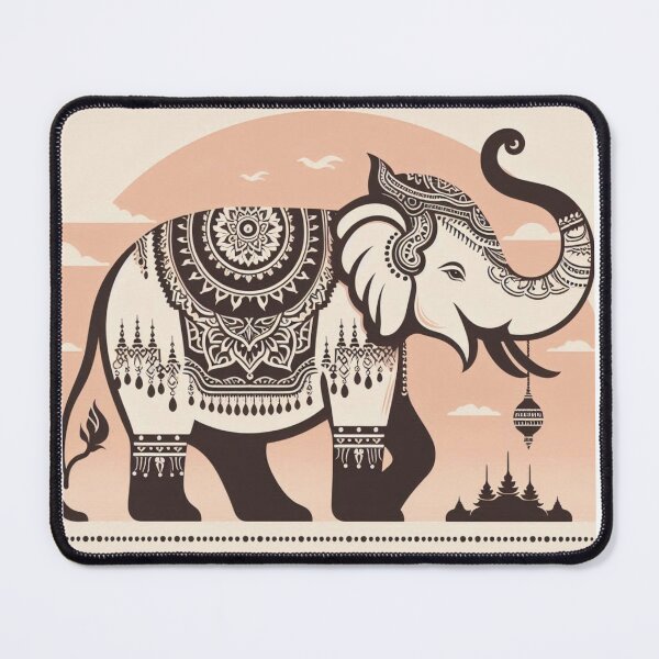 Item preview, Elephant Thai Art modern design designed and sold by TwoThirteen.