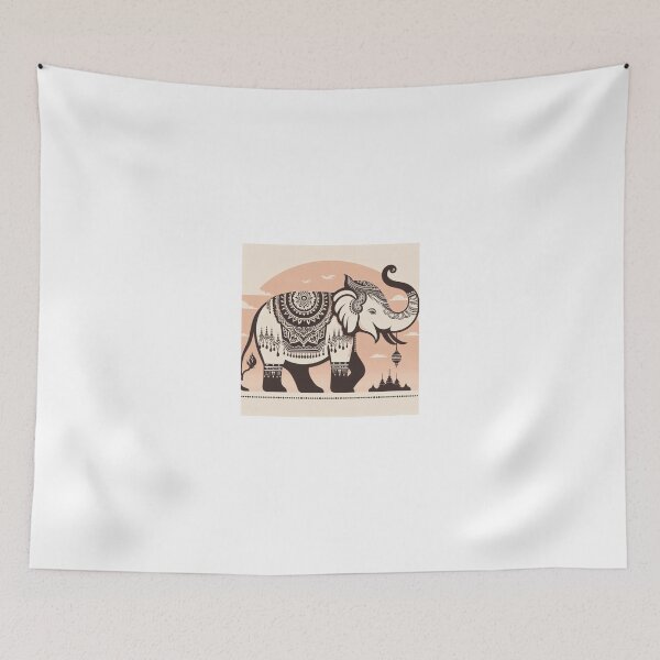 Item preview, Elephant Thai Art modern design designed and sold by TwoThirteen.