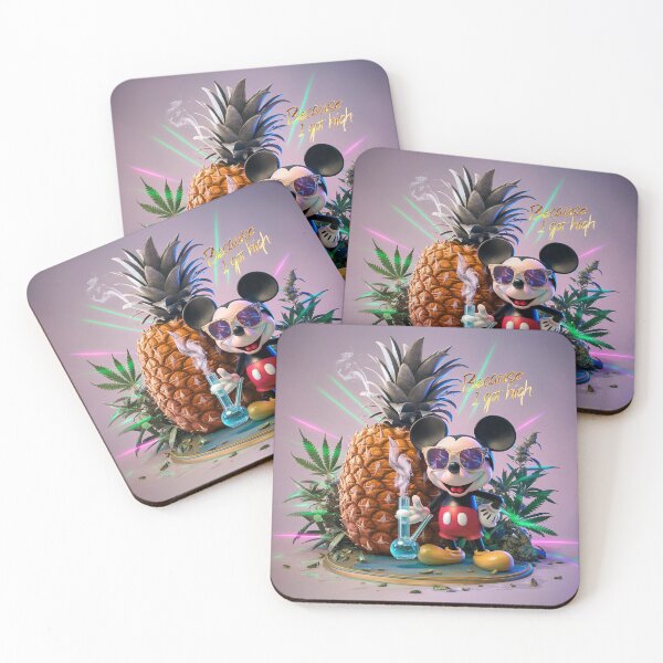 Item preview, Because Mickey Got High - Pineapples & Water Bong designed and sold by JLEmporium.